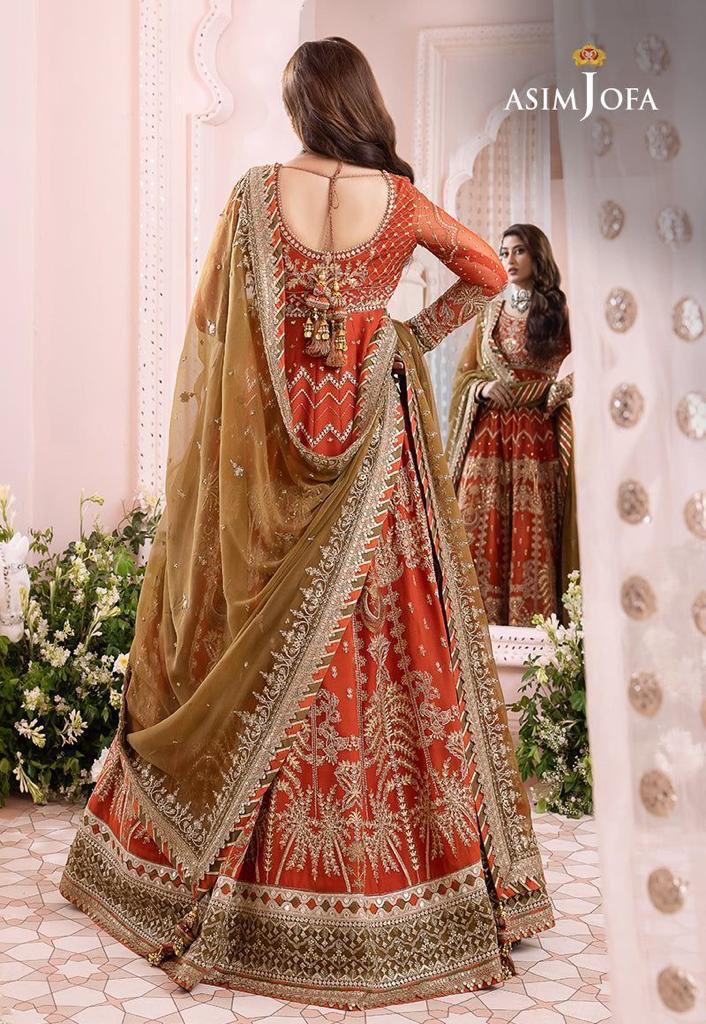 BRAND:*ASIM JOFA* chiffon embroidered frock luxury - Image 2