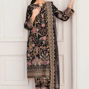 BAROQUE Heavy Embroidered Adda Work Formal Bridal Collection – Black