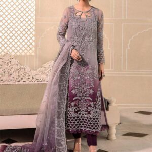 MARIA.B Organza Suit With Malai Crap Trouser