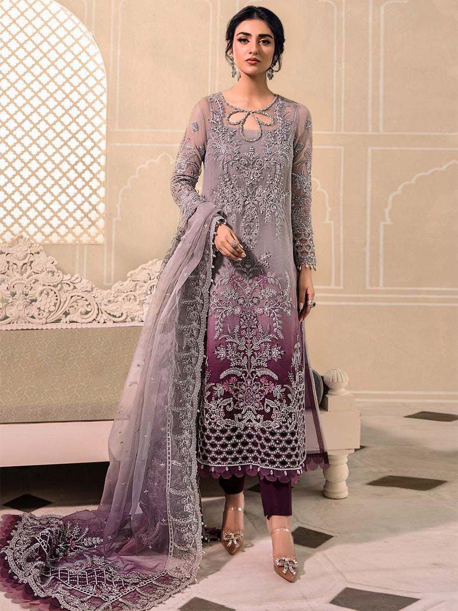 MARIA.B Organza Suit With Malai Crap Trouser