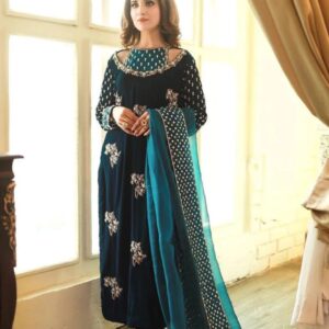 Brand Baroque Velvet Embroidered Winter Collection