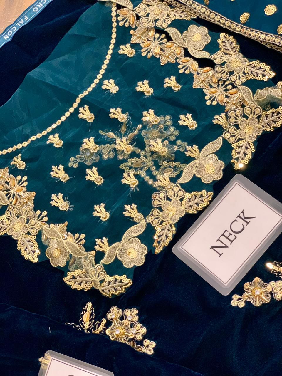 Brand Baroque Velvet Embroidered Winter Collection - Image 6