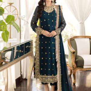 Brand ASIM JOFA  shirt chiffon embroidered